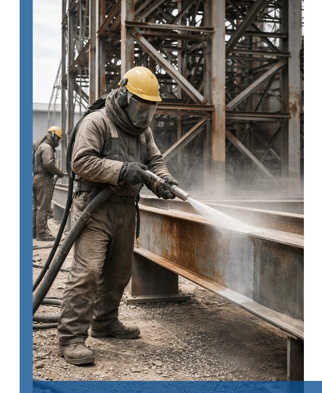 Пескоструйная очистка металлоконструкций в Ржеве промышленная