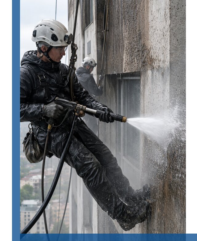 Гидроструйная очистка фасадов и конструкций в Ржеве