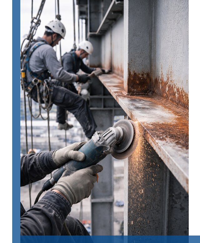 Зачистка металла от ржавчины и подготовка поверхностей в Ржеве