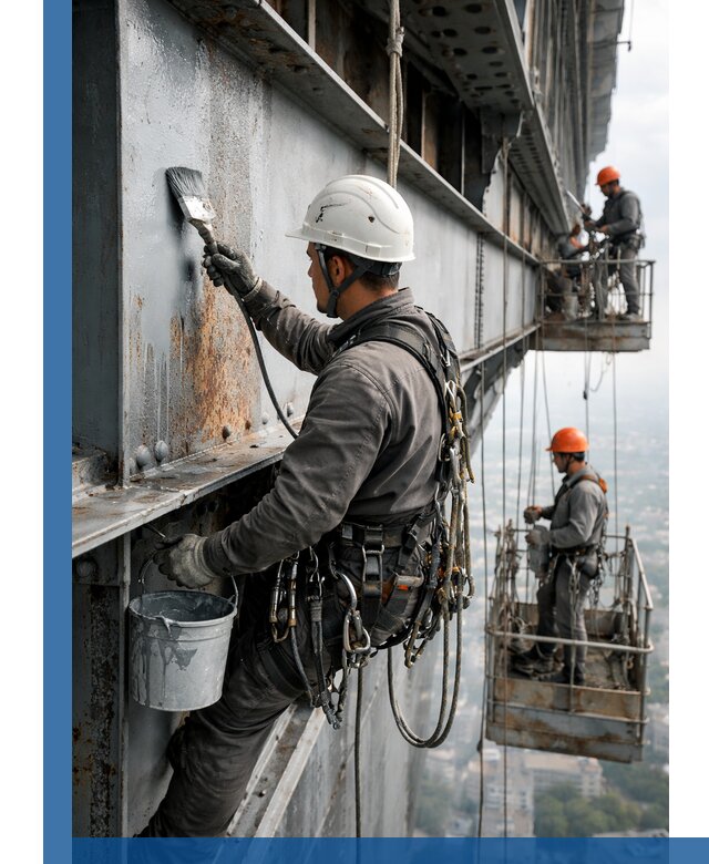 Покраска металлоконструкций на высоте в Ржеве профессионально