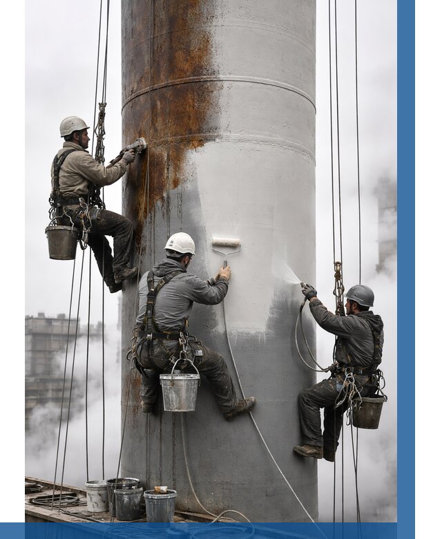 Покраска дымовых труб в Ржеве от 8737 р. | ВЫСОТНИК-Ржв