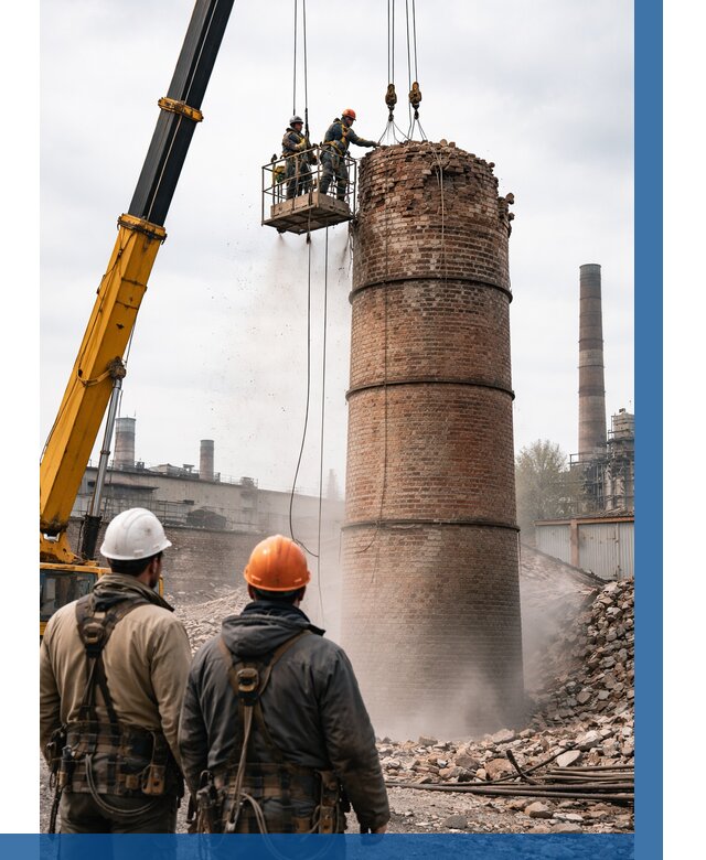 Демонтаж дымовой трубы в Ржеве от 92511 р. | ВЫСОТНИК-Ржв, смета