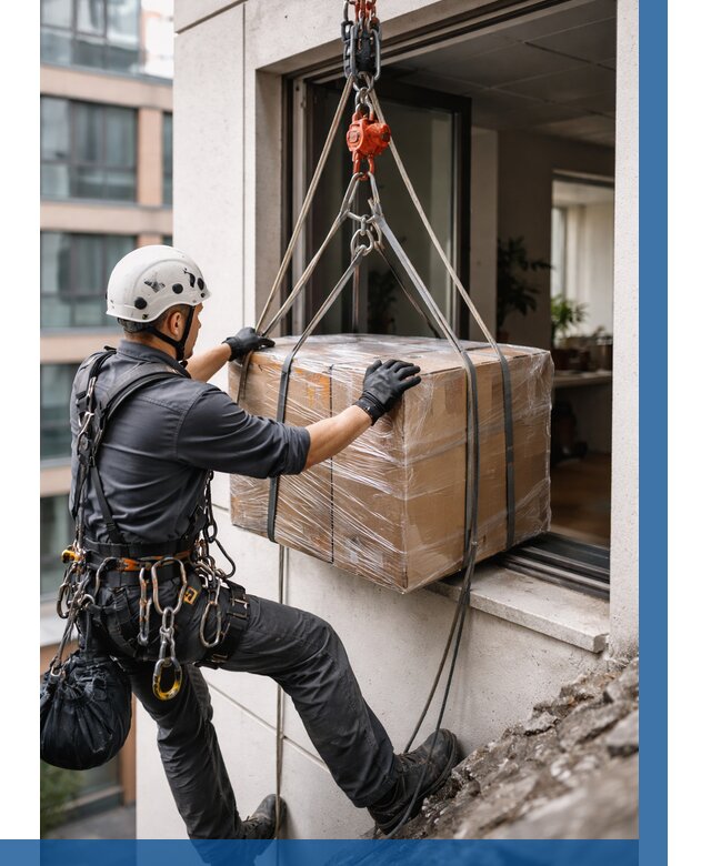 Подъем груза через окно в Ржеве от 4626 р. | ВЫСОТНИК-Ржв