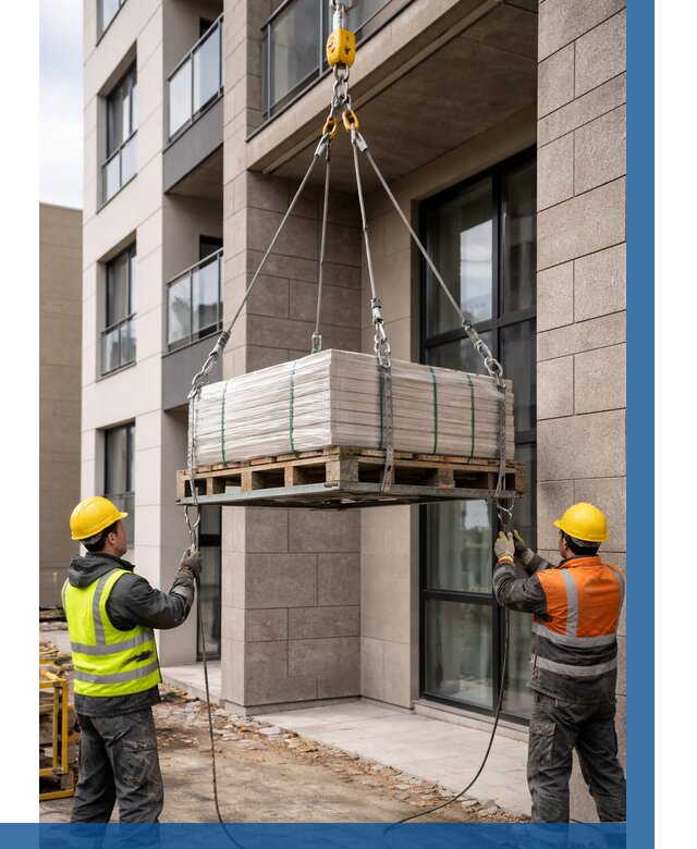 Подъем керамогранита на этаж в Ржеве от 3598 р. | ВЫСОТНИК-Ржв