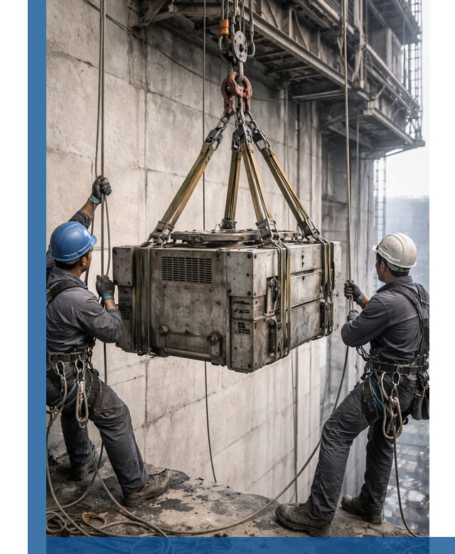 Такелажные работы на высоте, подъем и монтаж грузов в Ржеве