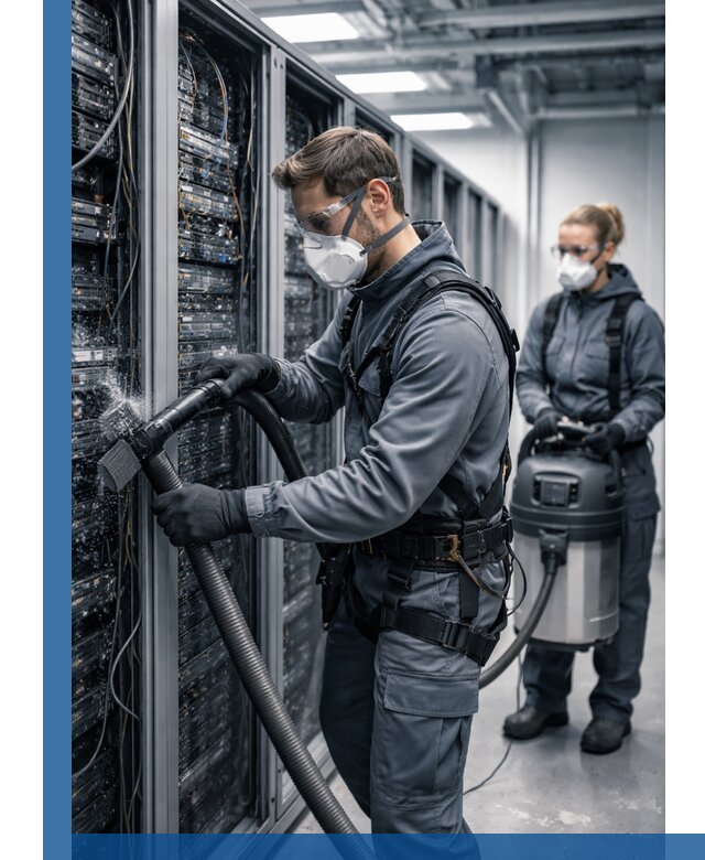 Обеспыливание серверной комнаты в Ржеве, профессиональная очистка